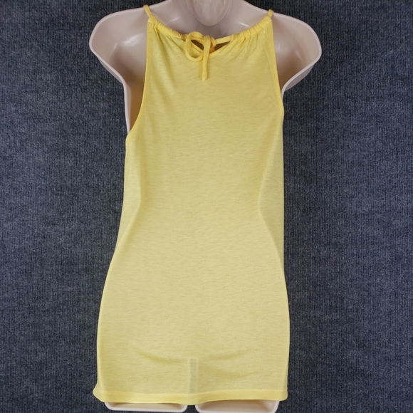 Inc International Concepts Yellow Grey Sleeveless Top With Embellishments - Picture 5 of 9